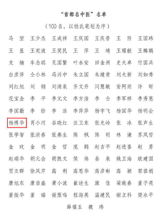 热烈祝贺我院名誉院长杨博华教授荣获“首都名中医”称号!(图2) 热烈祝贺我院名誉院长杨博华教授荣获“首都名中医”称号!(图2)